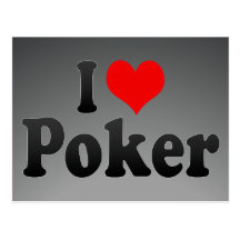 I love Poker Post Card