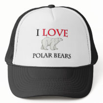 I Love Polar Bears Mesh Hat