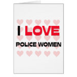 I LOVE POLICE WOMEN cards