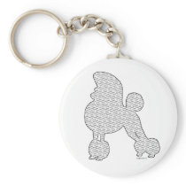 I Love Poodles! Key Chains