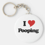I Love Pooping Keychains