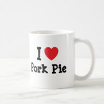 I love Pork Pie heart T-Shirt Mugs