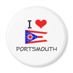 I Love Portsmouth Ohio Fridge Magnet