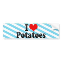 I Love Potatoes Bumper Sticker