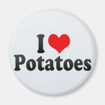 I Love Potatoes Fridge Magnets
