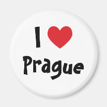 I Love Prague Refrigerator Magnets
