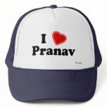 I Love Pranav hats