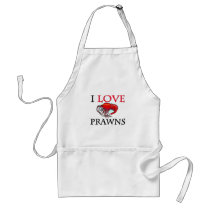 I Love Prawns Aprons