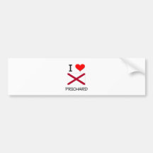 I Love PRICHARD Alabama Bumper Sticker