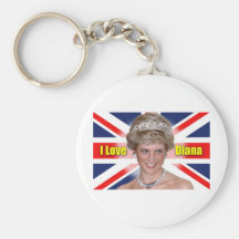 I Love Princess Diana Key Chains