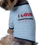 I LOVE PROGRAMMERS pet clothing