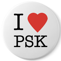 I Love PSK Button
