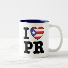 I Love Puerto Rico Coffee Mugs