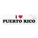I Love Puetro Rico Bumper Stickers