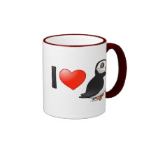 I Love Puffins Coffee Mugs