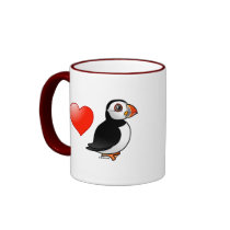 I Love Puffins Coffee Mugs