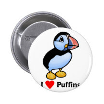 I love Puffins Pins