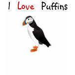 I Love Puffins T-Shirt