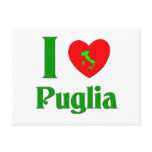I Love Puglia Italy Post Card