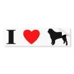 I Love Pugs Bumper Sticker