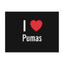 I love Pumas postcards