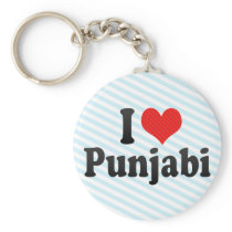 I Love Punjabi Keychains