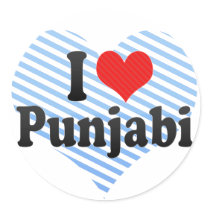 I Love Punjabi Sticker