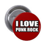 I LOVE PUNK ROCK for punk girls an guys Button