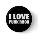 I LOVE PUNK ROCK guys girls punk music buttons