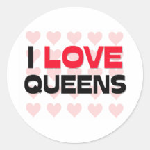 I LOVE QUEENS STICKERS
