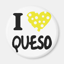 I love queso icon refrigerator magnets