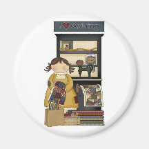 I Love Quilting Magnets