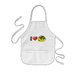 I Love Racoon Butterflyfish Apron