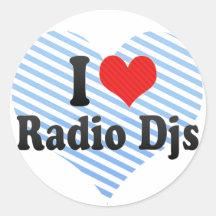 I Love Radio Djs Stickers