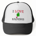 I Love Radishs hats