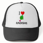 I Love Radishs hats