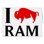 I Love Ram Greeting Card