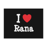 I love Rana heart T-Shirt postcards