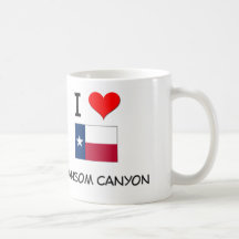 I Love Ransom Canyon Texas Mugs