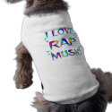 I Love Rap pet clothing