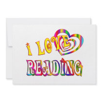 I Love Reading Personalized Invite