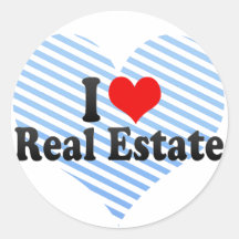 I Love Real Estate Sticker