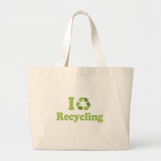 I LOVE RECYCLING TOTE BAG