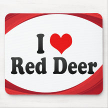 I Love Red Deer, Canada. I Love Red Deer, Canada Mousepad