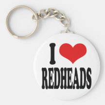 I Love Redheads Key Chains