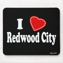 I Love Redwood City Mousemat