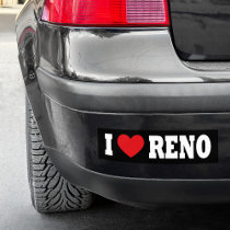 I Love Reno Bumper Sticker bumper stickers