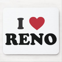 I Love Reno Nevada Mouse Pads