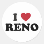 I Love Reno Nevada Round Sticker