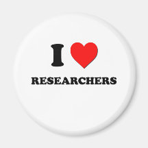 I Love Researchers Refrigerator Magnet